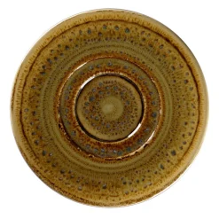 Sous tasse à thé déjeuner rond Garnet porcelaine vitrifiée Ø 15,5 cm stone Spot - RAK New
