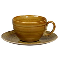RAK Sous tasse à thé déjeuner rond Garnet porcelaine vitrifiée Ø 17 cm stone Spot Clearance