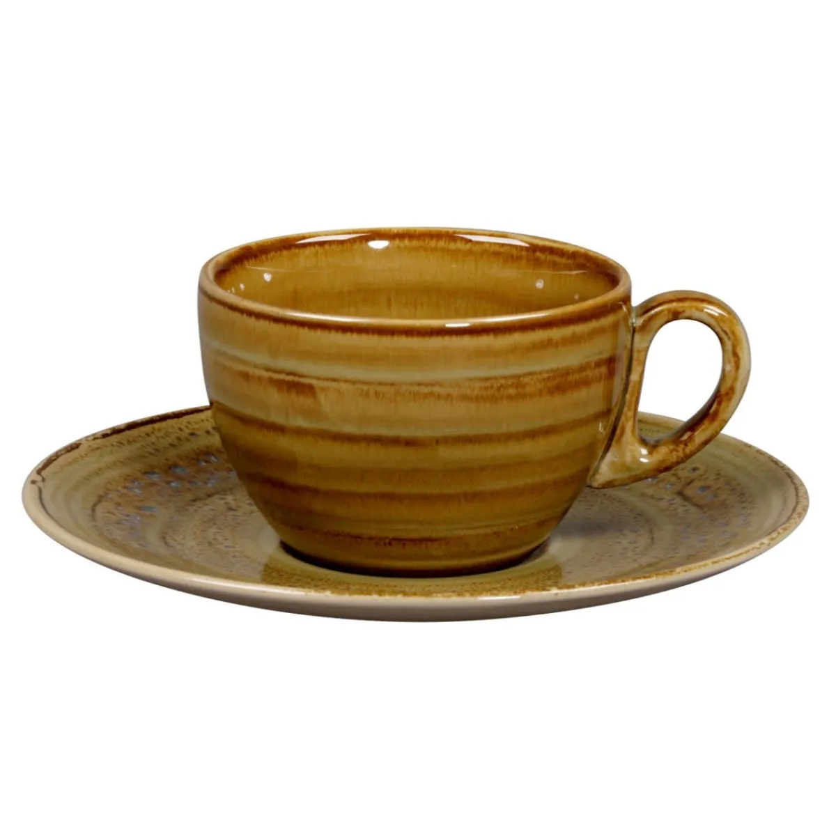 RAK Sous tasse à thé déjeuner rond Garnet porcelaine vitrifiée Ø 17 cm stone Spot Clearance