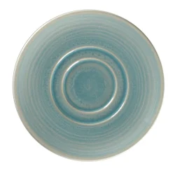 RAK Sous tasse à thé déjeuner rond Saphire porcelaine vitrifiée Ø 15,5 cm stone Spot New