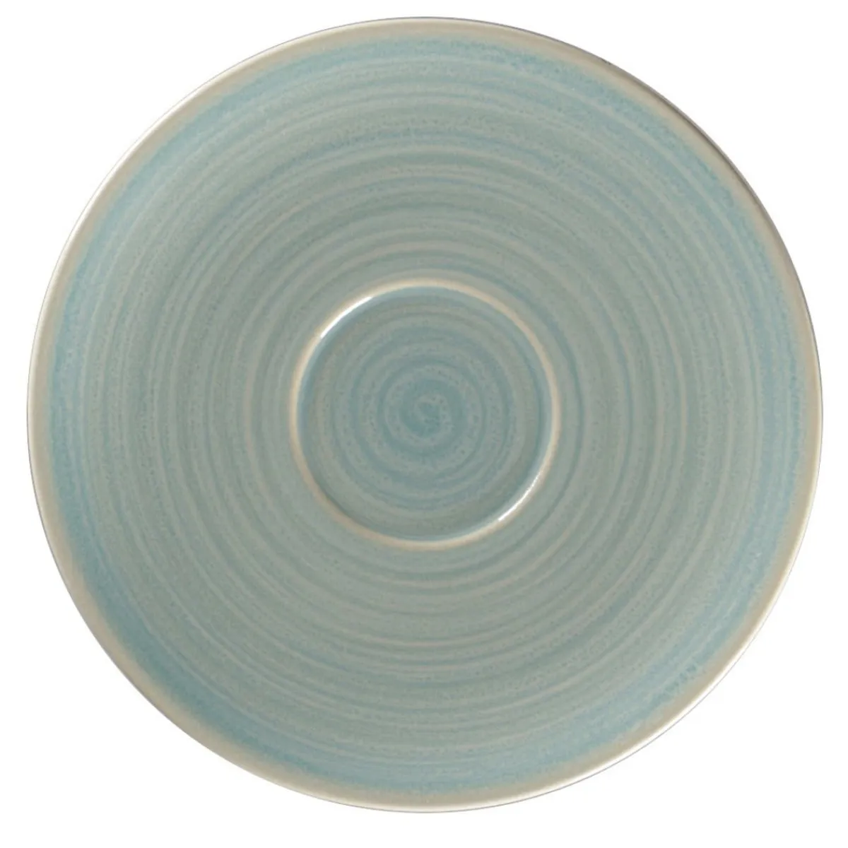 RAK Sous tasse à thé déjeuner rond Saphire porcelaine vitrifiée Ø 17 cm stone Spot Hot
