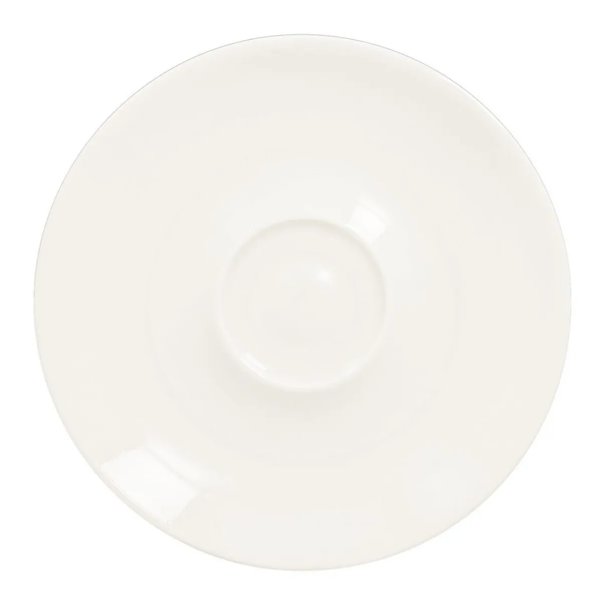 Sous tasse à thé ivoire porcelaine vitrifiée Ø 15 cm Swirls - RAK New