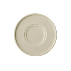 Sous-tasse thé ou mug rond beige porcelaine Ø 16 cm The Grid - APS Clearance
