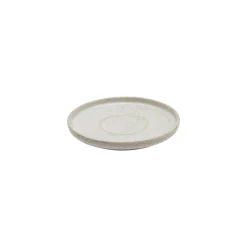 ACCOLADE Sous tasse à thé rond beige grès émaillé Ø 14 cm Sand Clearance