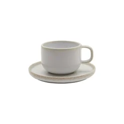 ACCOLADE Sous tasse à thé rond beige grès émaillé Ø 14 cm Sand Clearance
