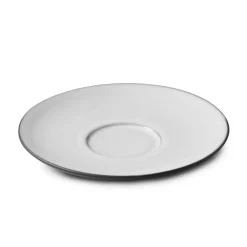 REVOL Sous-tasse à thé rond blanc cumulus porcelaine culinaire Ø 16 cm Equinoxe Clearance