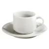 Sous tasse à thé rond blanc porcelaine culinaire Ø 15 cm Bourges - PILLIVUYT Online
