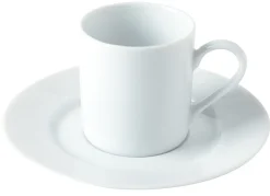 Sous-tasse à thé rond blanc porcelaine Ø 14 cm Roma - Aucune Clearance