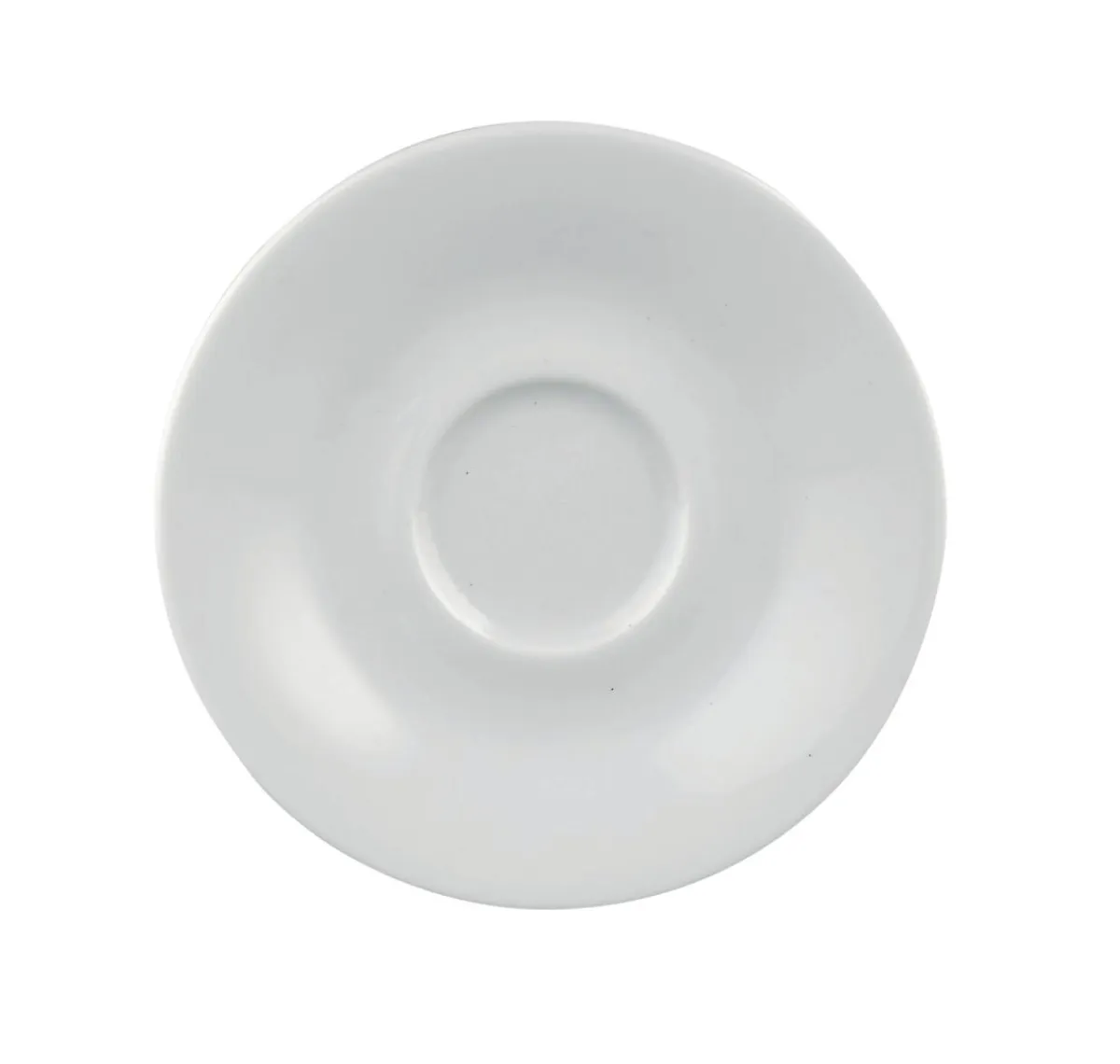 Sous-tasse à thé rond blanc porcelaine Ø 13 cm Paula - Aucune New