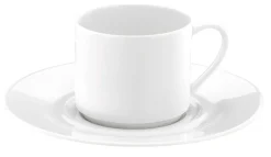 PILLIVUYT Sous tasse à thé rond blanc porcelaine pillénium Ø 16,4 cm Valencay Discount