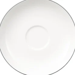 VILLEROY & BOCH Sous tasse thé rond blanc porcelaine Ø 15 cm Anmut