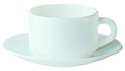 ARCOROC Sous-tasse à thé rond blanc verre opal Ø 14 cm Opal Blanc Sale