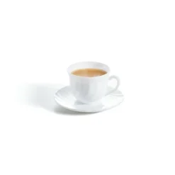 ARCOROC Sous-tasse à thé rond blanc verre opal Ø 14,1 cm Trianon Sale