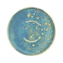 ACCOLADE Sous tasse à thé rond bleu grès émaillé Ø 14 cm Magic Sale