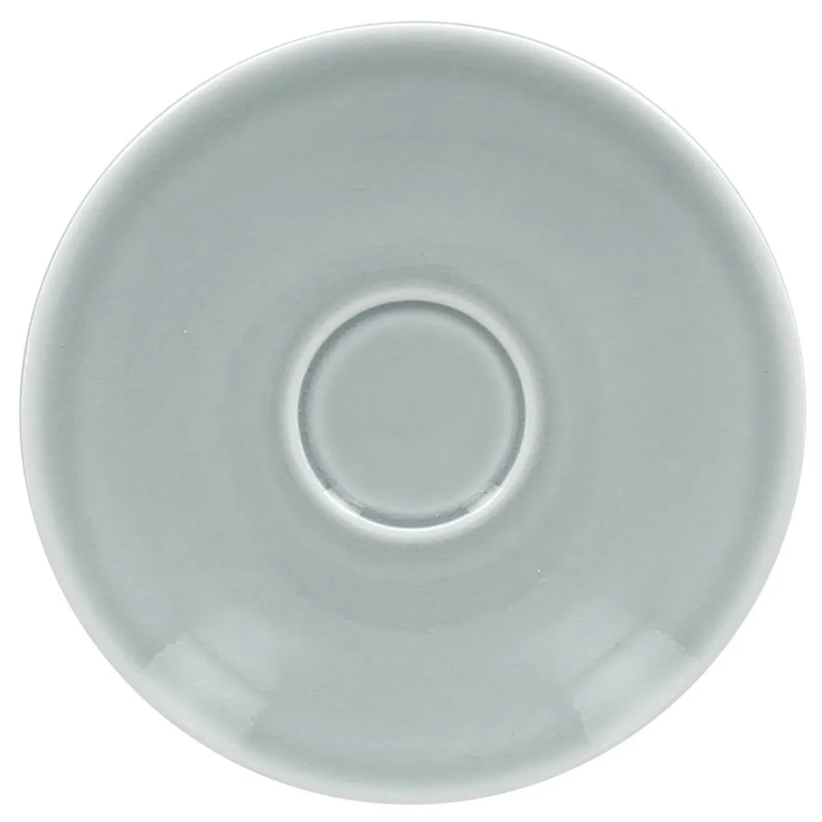 Sous-tasse à thé rond bleu porcelaine vitrifiée Ø 15 cm Vintage - RAK Discount