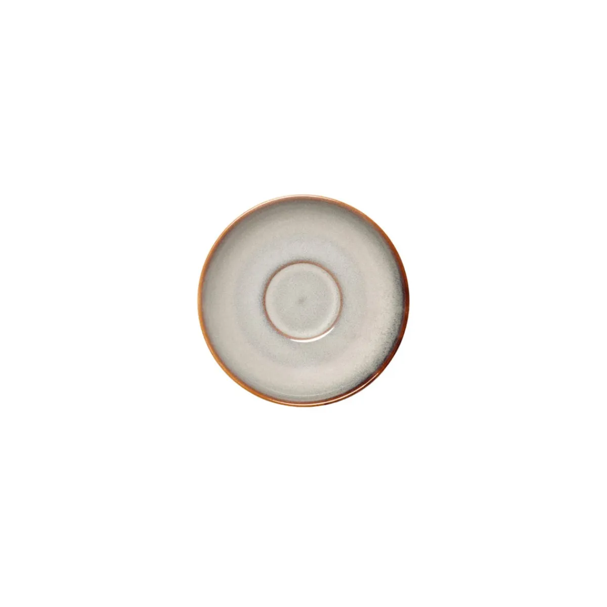 Sous tasse à thé rond gris bleu porcelaine Ø 14 cm Serena - PRO.MUNDI Hot