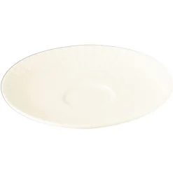RAK Sous-tasse à thé rond ivoire porcelaine vitrifiée Ø 15 cm Metropolis Sale