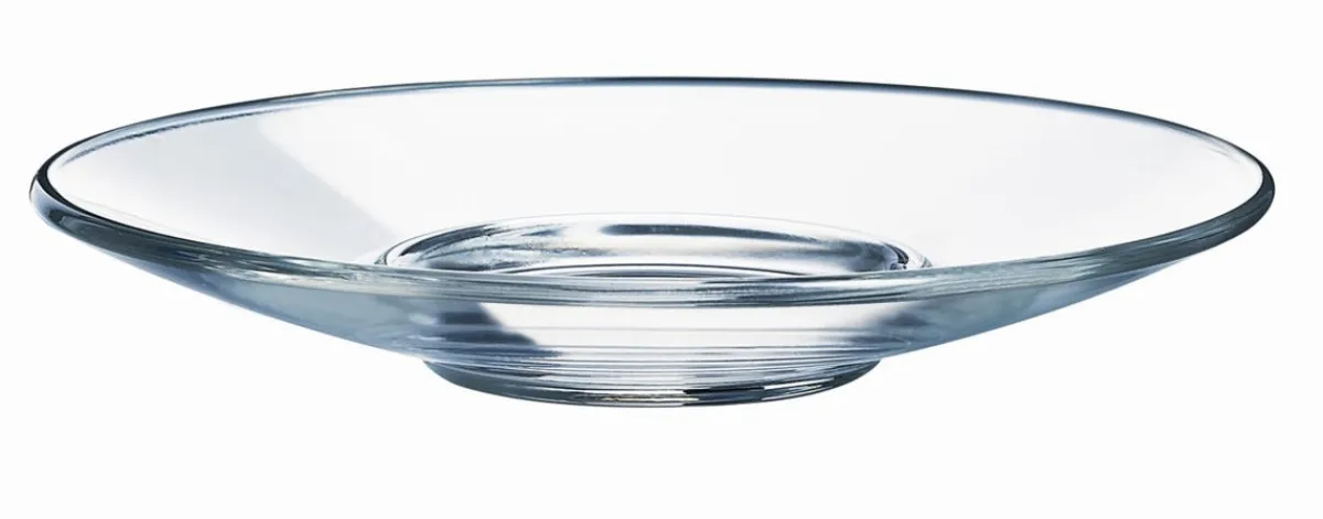 Sous-tasse à thé rond transparent verre trempé Ø 14 cm Aroma - ARCOROC New
