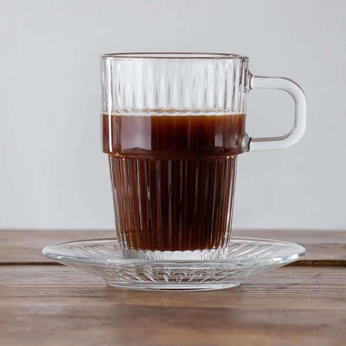 BORMIOLI ROCCO Sous-tasse thé transparent verre trempé Ø 14 cm Barshine Outlet