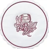 Sous verre bordeaux ouate de cellulose Ø 10 cm (250 pièces) - DUNI Hot