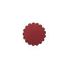 SONOLYS Sous verre rouge PVC Ø 12 cm Flower