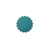 Sous verre vert émeraude PVC Ø 12 cm Flower - SONOLYS Discount