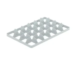 Aucune Séparateur bas 24 cases gris plastique 55,4x35,4x5,8 cm Best