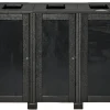 Station de tri sélectif extérieure 3 flux aluminium 240 L carbone - PROBBAX Best