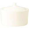 Sucrier avec couvercle rond ivoire porcelaine vitrifiée 22,5 cl Ø 10 cm Fine Dine - RAK Discount