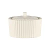 Sucrier & couvercle rond blanc porcelaine bone china 28 cl Ø 10 cm Spectra - RAK Sale