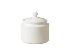 RAK Sucrier rond ivoire porcelaine vitrifiée 27 cl Ø 9,5 cm Banquet Hot