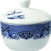 CHURCHILL Sucrier rond Sandrigham Willow Blue porcelaine vitrifiée Ø 9 cm Vintage Prints Willow Online
