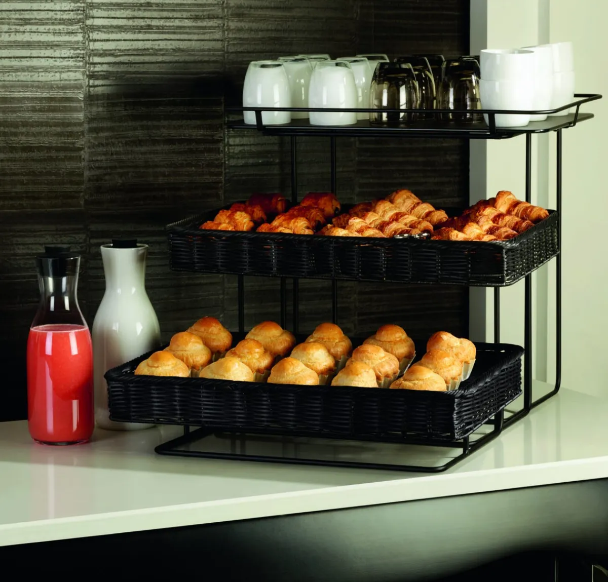 Support acier noir 42x30,8x29,8 cm Evento - DEGRENNE New