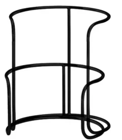 DEGRENNE Support bas acier noir Ø 25 cm 13 cm Evento Outlet