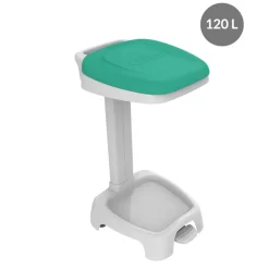 Support de sac poubelle plastique 120 L vert - GILAC Best