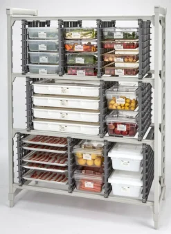 Support de stockage universel pour rayonnage plastique 54 kg 7 niveaux Basics Plus - CAMBRO Clearance