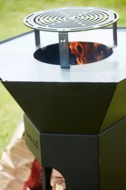 Support et grille surélévée pour brasero acier Ø 42,3 cm Nestor - BARBECOOK Best