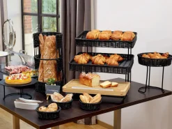 DEGRENNE Support haut acier noir Ø 25 cm 26 cm Evento