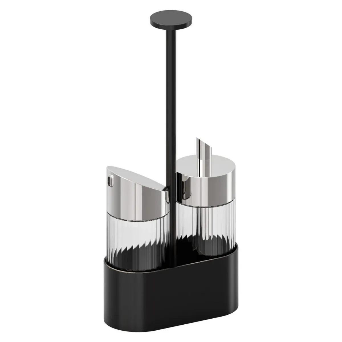Support pour ménagère 2 pièces noir 14,5x7x30 cm The Grid - APS