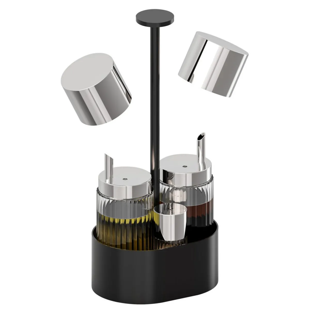 APS Support pour ménagère pièces ovale noir 14,5x10,5x30 cm The Grid Clearance