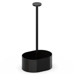 APS Support pour ménagère pièces ovale noir 14,5x10,5x30 cm The Grid Clearance