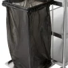 Support sac poubelle inox 36x35,5x81 cm - TOURNUS Discount