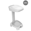 Support sac poubelle plastique 120 L blanc - GILAC Clearance