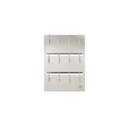 L.TELLIER Tableau porte fiches 12 ressorts inox 30x40x2 cm Hot