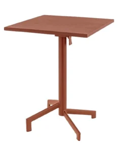 Table avec système pliant d'extérieur terracotta 60x60 cm Pigalle - FLEXMOB