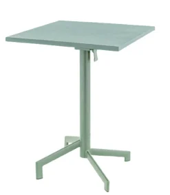 Table avec système pliant d'extérieur vert sauge 60x60 cm Pigalle - FLEXMOB Clearance