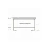 PROINOX Table centrale inox 120 cm x 85 cm Sans dosseret Avec étagère Sale