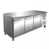 PROINOX Table centrale réfrigérée tropicalisée à 3 portes pleines 386 L 3 grilles