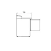PROINOX Table de préparation réfrigérée 3 portes froid positif 388 L 8 bacs