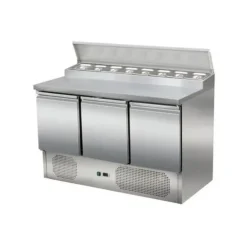 PROINOX Table de préparation réfrigérée 3 portes froid positif 388 L 8 bacs